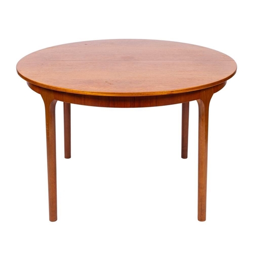 A Mid 20th Century Circular Teak Dining Table And Four Chairs By A H 