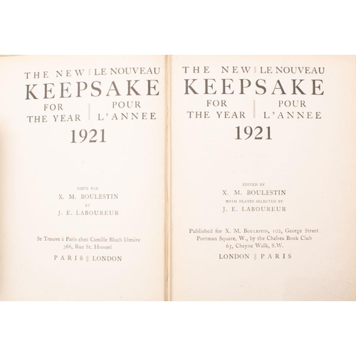 16 - BOULESTIN, X. M  (editor)  The New Keepsake for the year 1921, illustrated by J. E. Laboureur, org. ... 