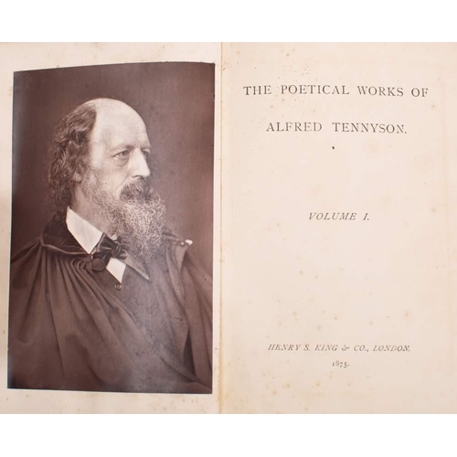 194 - TENNYSON, Alfred - The Poetical Works : 5 volume set, frontispiece inc. photographic frontispiece af... 