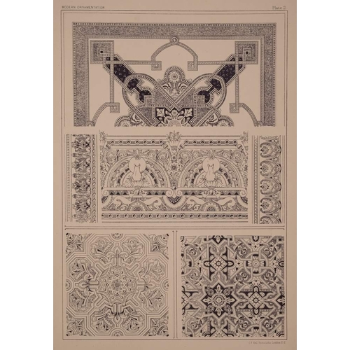 2 - DRESSER, Christopher - Modern Ornamentation, being a Series of Original Designs. For the Patterns of... 