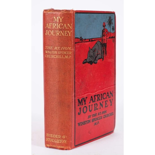 223 - CHURCHILL, Winston  Spencer - My African Journey : org. red pictorial cloth, 3 maps, 47 plates showi... 