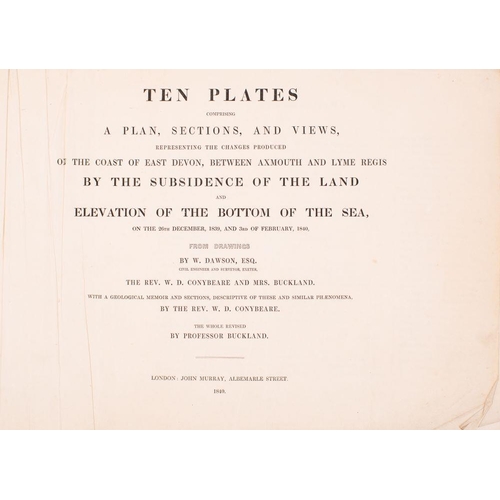 255B - CONYBEARE, W.D & DAWSON, W : et al , Land Subsidence in East Devon, (vi); 14 (text) pages most text ... 