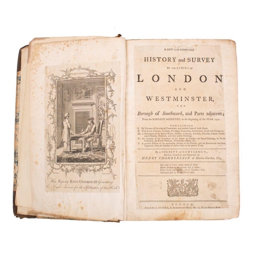 255 - CHAMBERLAIN,Henry - A New & Compleat History and Survey of the Cities of London and Westminster... c... 