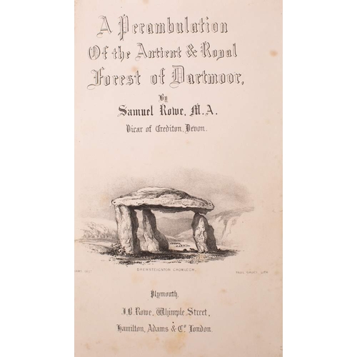 297 - ROWE, Samuel - A Perambulation of the Antient and Royal Forest of Datrmoor, and the Venville Precinc... 