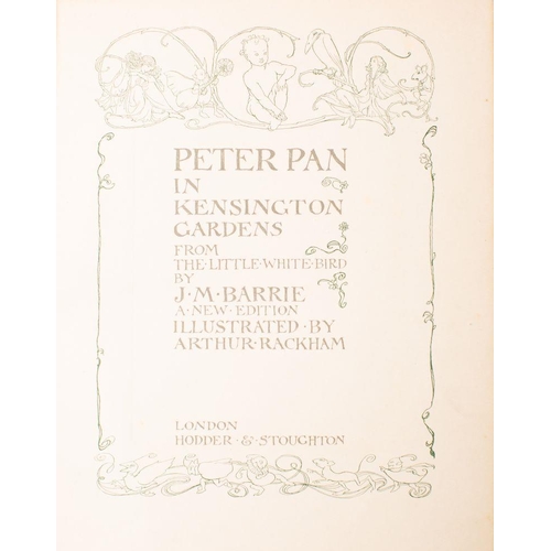 32 - RACKHAM, Arthur - (Illustrator) Peter Pan in Kensington Gardens, 50 mounted colour plates all with t... 