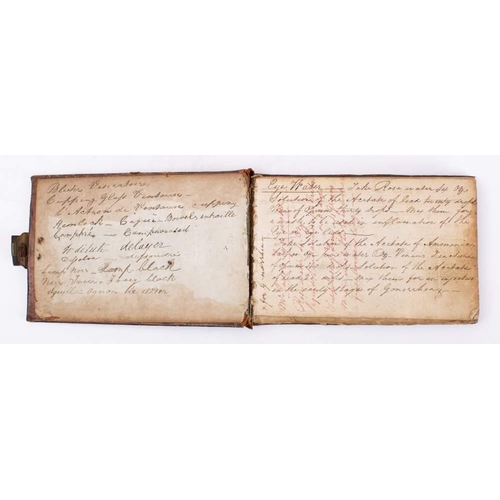 364 - COOKERY/MEDICAL MANUSCRIPT : Pocket manuscript receipt book of 176 pages, Mid-Victorian.