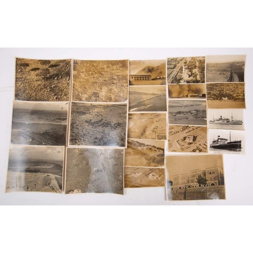 405 - SUDAN : a collection of 23 aerial photographs showing wild-life, Sudan, Khartoum, etc, various sizes... 