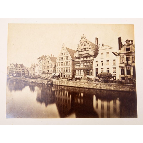 409 - UNKNOWN PHOTOGRAPHER, Belgium, circa 1870s/1880s,:- ten card mounted albumen prints of cathedrals an... 