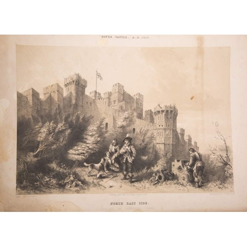 428 - DOVER CASTLE : Six tinted lithographs of Dover Castle A. D. 1642. Size : 430 x 310 mm, published by ... 