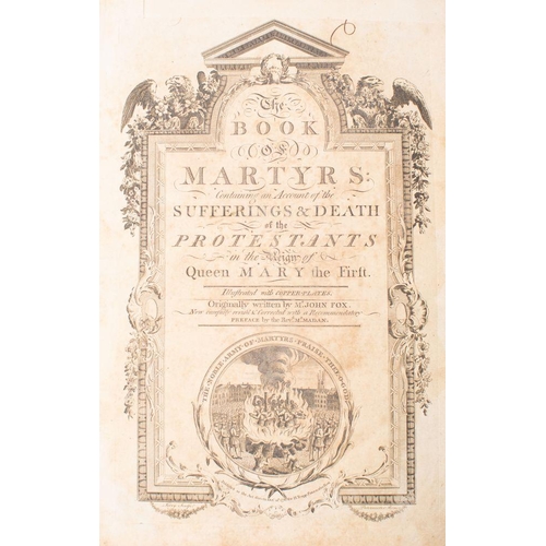 431 - FOX, John - The Book of Martyrs : Containing an Account of the Sufferings & Death of the Protestants... 