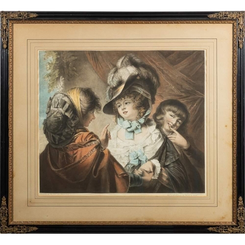 459 - WARD, W & SMITH, J. R : a pair of hand coloured mezzotints after Rev Mr..Peters, R.A. 425 x 410 mm. ... 