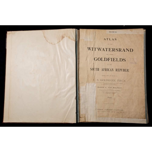 462 - WITWATERSRAND GOLDFIELDS : ''An Atlas of the Witwatersrand Goldfields in the South African Republic,... 