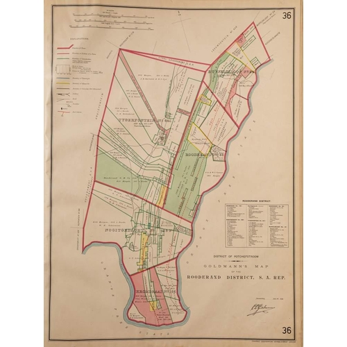 462 - WITWATERSRAND GOLDFIELDS : ''An Atlas of the Witwatersrand Goldfields in the South African Republic,... 