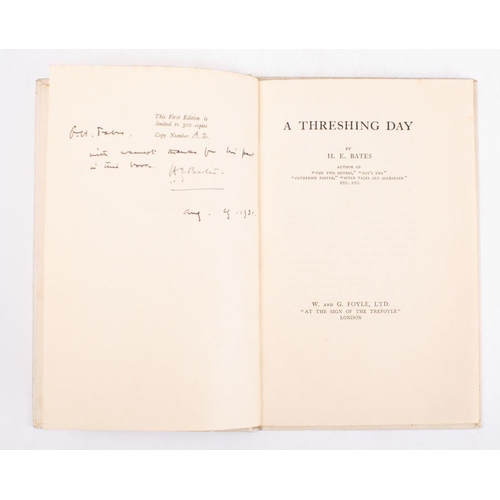 65 - BATES, H. E - A Threshing Day :vellum in original worn glassine dust wrapper, 8vo, signed limited ed... 