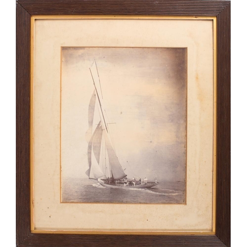 16 - Two early 20th century photographs of yachts, 'Ailsa' and 'Coquette':, 36.5 x 29cm (2)