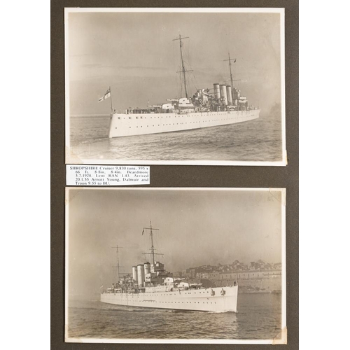 185 - Two early 20th century midshipman's journals for HMS Devonshire, HMS Shropshire and HMS Acasta, 1935... 