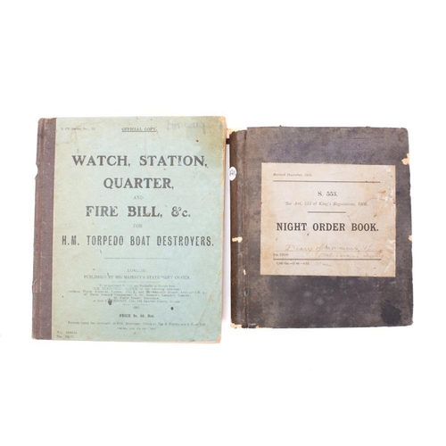 206 - 'Handbook of Ammunition. 1915', Admiralty hand book with manuscript and facsimile notes: together wi... 