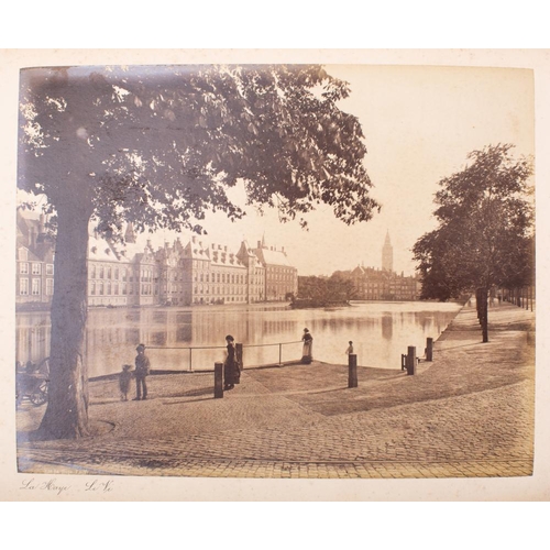 221 - A 19th century leather bound photograph album for the 'Cook's Conducted Tours:. The Rhine & Switzerl... 