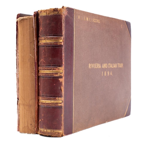 222 - A 19th century leather bound photograph album for 'Riviera and Italian Tour 1894' for 'HA & M Liggin... 