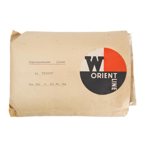 239 - A collection of 1950s Orient Line ephemera for SS 'Orion' and SS 'Orsova':  comprising SS 'Orion Med... 