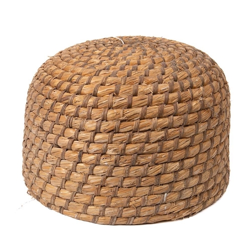 449 - A wicker ropework bee skep:, 42cm diameter.