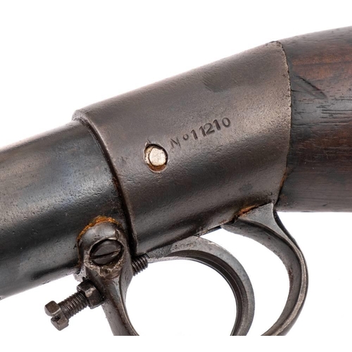 107 - A Lincoln .177 calibre underlever air rifle: serial number '11210'  signed to camber as per title, o... 