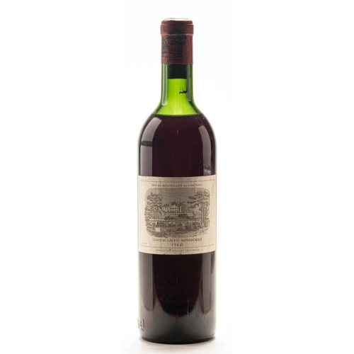 1232 - A bottle of Chateau Lafite Rothschild, 1960: (top to mid shoulder)