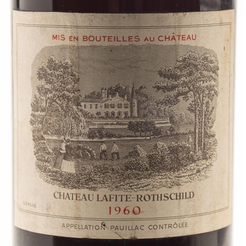 1232 - A bottle of Chateau Lafite Rothschild, 1960: (top to mid shoulder)