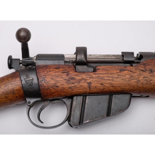 132 - A converted .410 bore Lee Enfield bolt action shotgun: No.48056,  the full stock with sling mounts, ... 