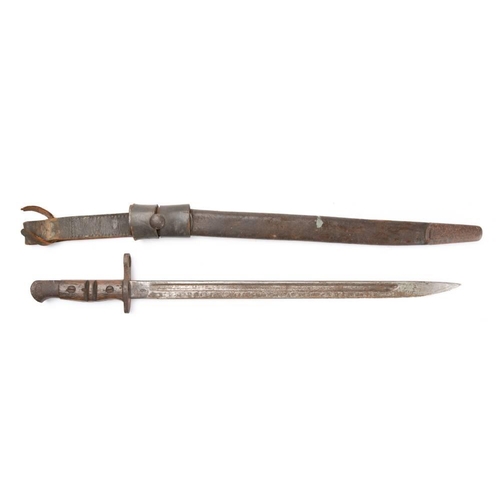 171 - A WWI period 1907 pattern bayonet by Remington: the blade stamped with  the date '1913' and armory m... 