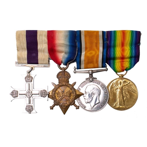 252 - A WWI Military Cross group of four to ' 2nd Lieut A N Gould':, Military Cross, 1914-15 Star '2051 Pt... 