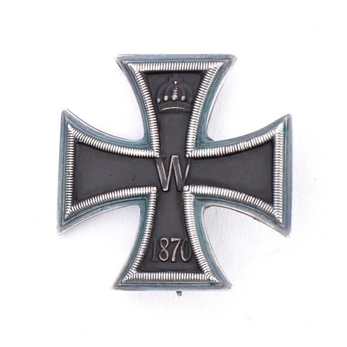 267 - An 1870 Imperial German Prussian Iron Cross: 1st Class, the pin stamped 'G'.