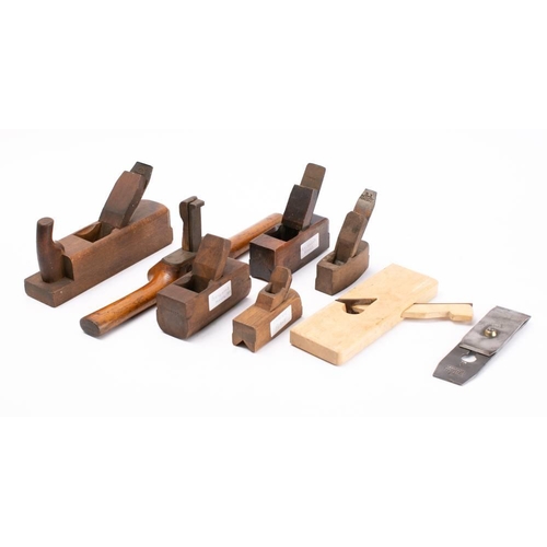 514 - A group of six various wooden planes and a Sorby Steel.: