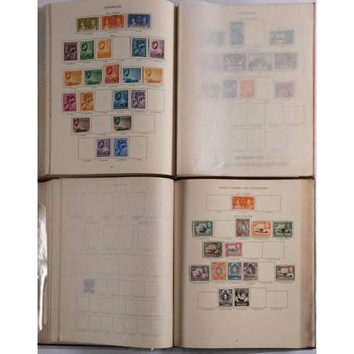 642 - Mint and used K.G. V1 British Empire stamp collections in two SG printed albums in good condition.: