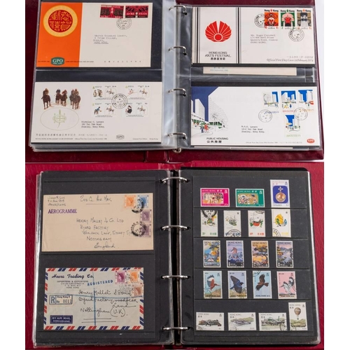 651 - A Q.V. to Q.E.11 mint and used collection of Hong Kong stamps in two albums with Q.V. values to 96c.... 