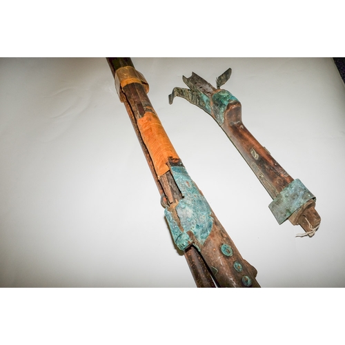 146 - Two Indian matchlock jezails for restoration: (2)