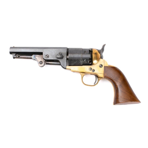 152A - A reproduction black powder Colt Model 1847 percussion cap revolver: serial number '75518' , black f... 