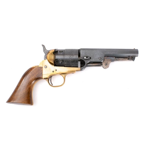 152A - A reproduction black powder Colt Model 1847 percussion cap revolver: serial number '75518' , black f... 