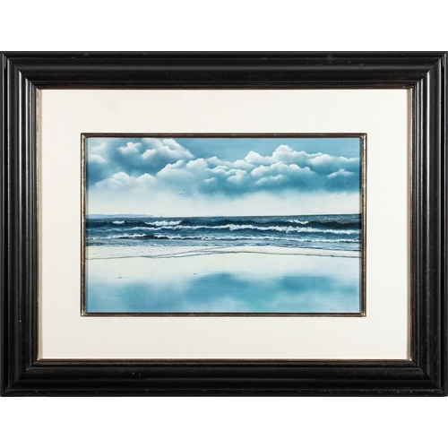 119 - * Annabel Greehalgh [Contemporary]- Seascape; Rock Pool,:-  two, both signed, dated 2000 and 2004 pa... 