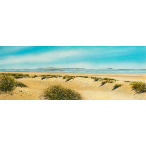 120 - * Annabel Greehalgh [Contemporary]- Paths from The Sand Dunes; View across a Bay,:- two, both signed... 