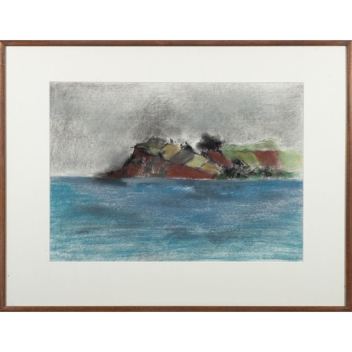 23 - * Francia Turner [Contemporary]- A Devon landscape,:- signed and dated '88, pastel drawing, 40 x 54c... 