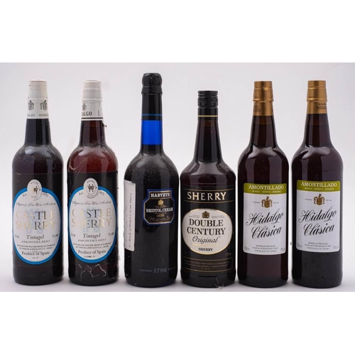 1391 - Six bottles of various sherry: (6)