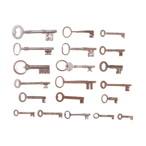 146 - A collection of twenty various keys: