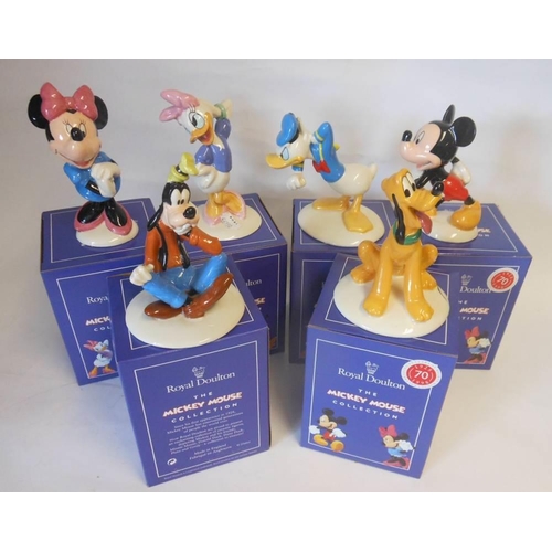 363 - Royal Doulton, The Mickey Mouse Collection of characters: includes, Mickey Mouse, Donald Duck, Minni... 