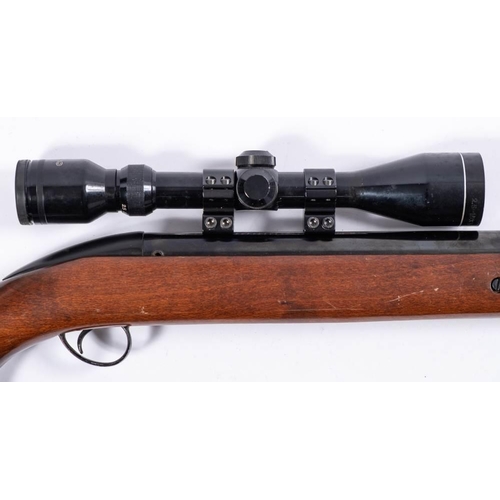 435 - A BSA Airsporter .22 underlever air rifle: serial number 'WR02868'  with stained beech stock fitted ... 