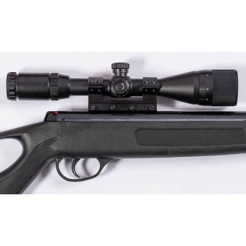 459 - A Hatsan .22 calibre air rifle: serial number 1015 08079. with moderator and black composite open st... 