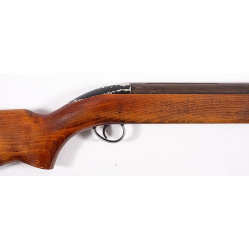 487 - A BSA Air Sportier .22 calibre underlever air rifle: on semi pistol stock with rubber butt pad. Fitt... 