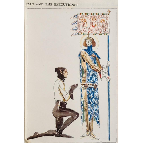 130 - SHAW, Bernard : Saint Joan A Chronicle Play In Six Scenes and an Epilogue by Bernard Shaw with Sketc... 