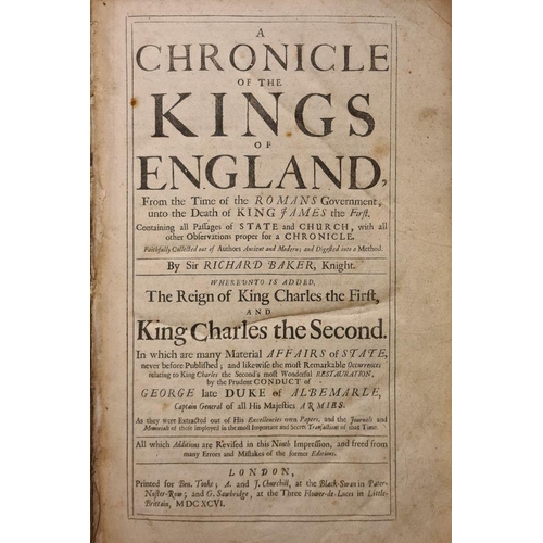 142 - BAKER, Sir Richard - A Chronicle of the Kings of England, From the Time of the Romans Government, un... 