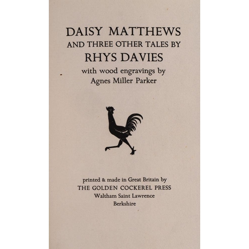 17 - MILLER PARKER, AGNES Daisy Matthews & Three Other Tales Waltham St.Lawrence: Golden Cockerel Press, ... 